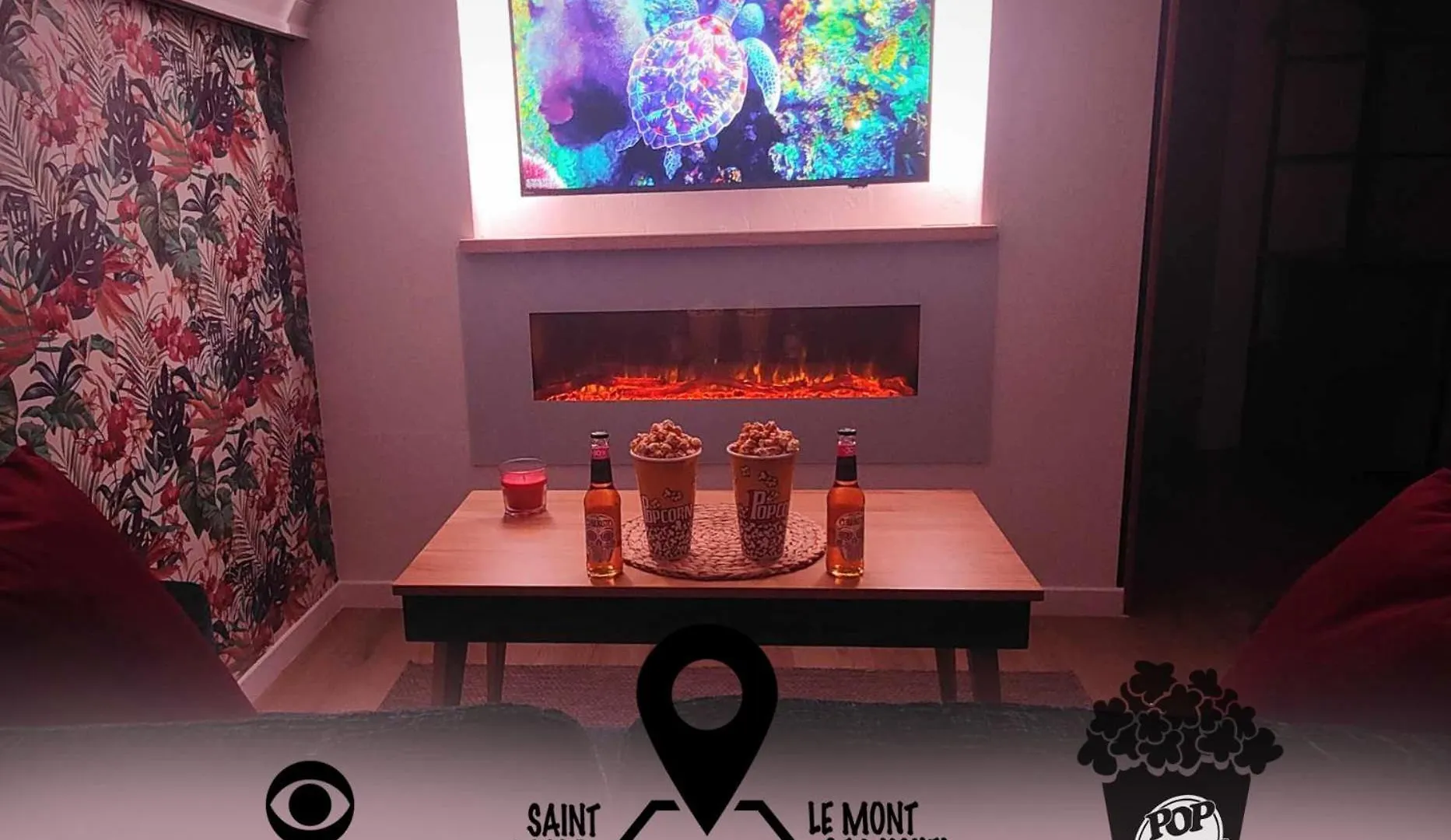 L'Etoile By Mrodbnb - Appart Neuf - Vue Mer - 25M Plage & Resto - Cine - Cheminee - Popcorn Cancale Francia